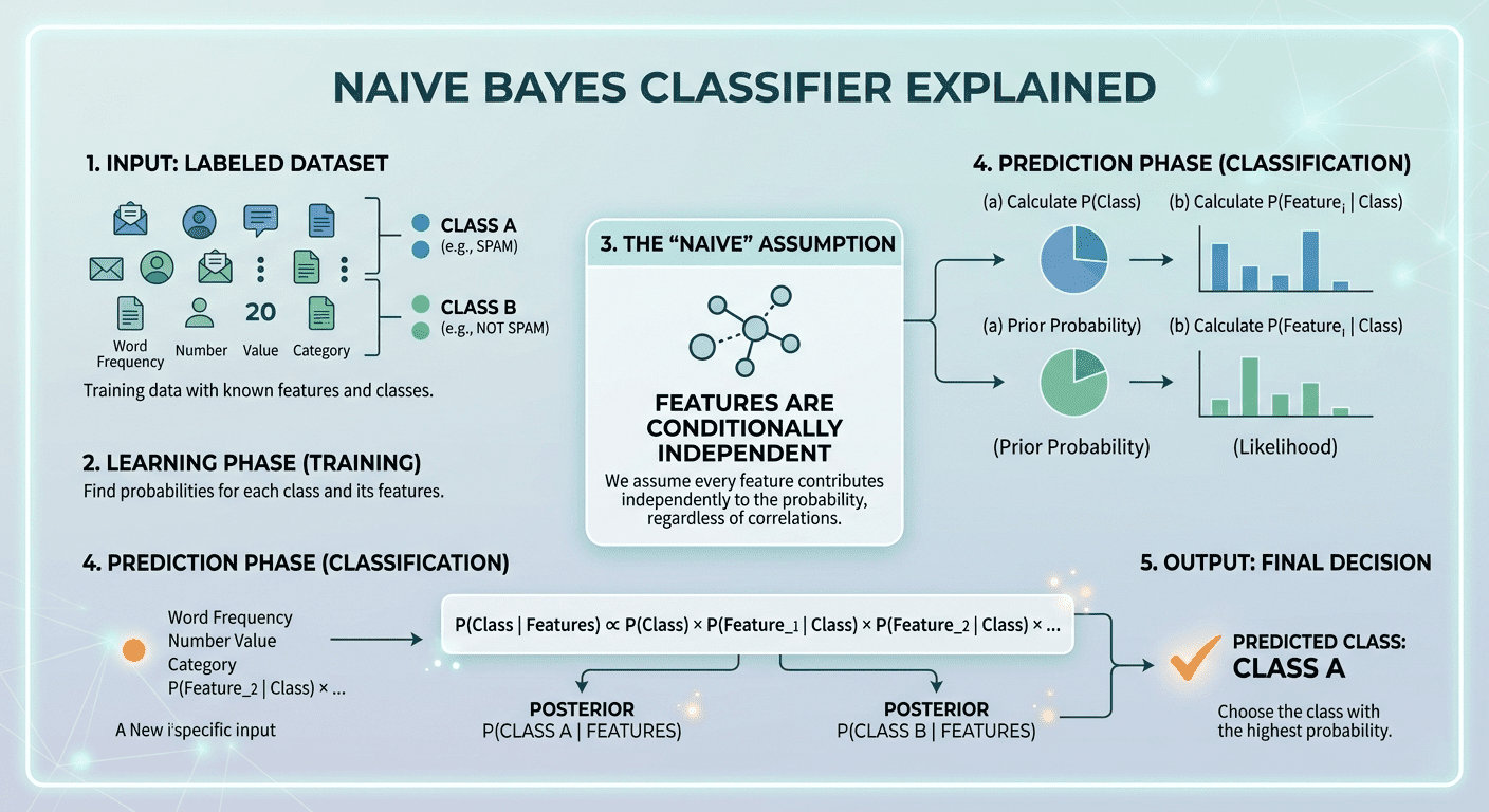 NAIVE BAYES CLASSIFIER EXPLAINED